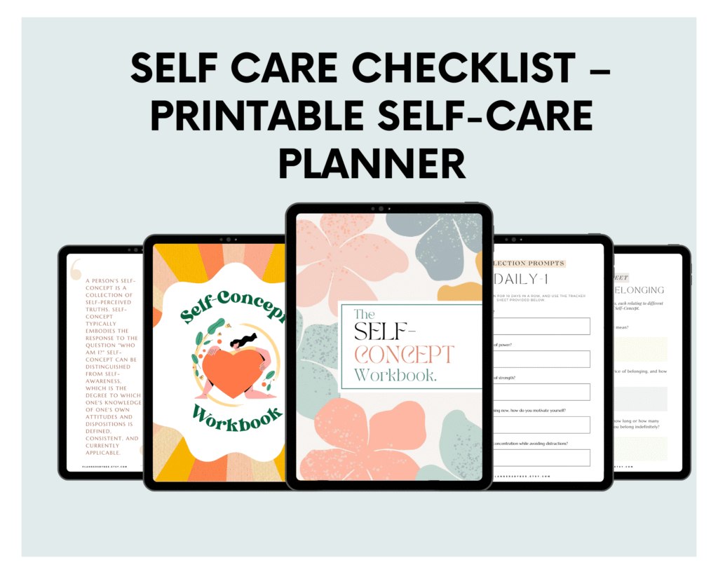 Self Care Checklist – Printable Self-Care Planner