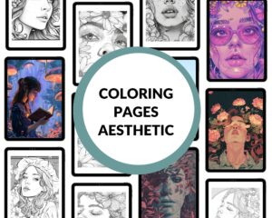Coloring Pages Aesthetic – Digital Download for Relaxation & Creativity