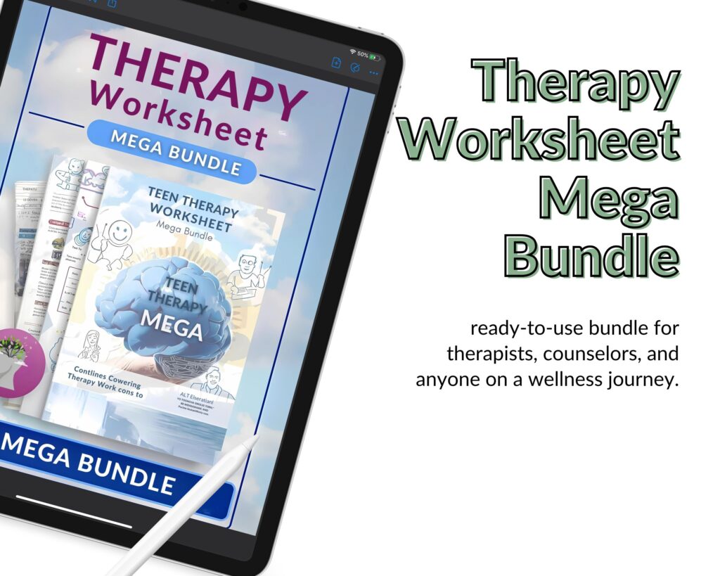 Therapy Worksheet Mega Bundle