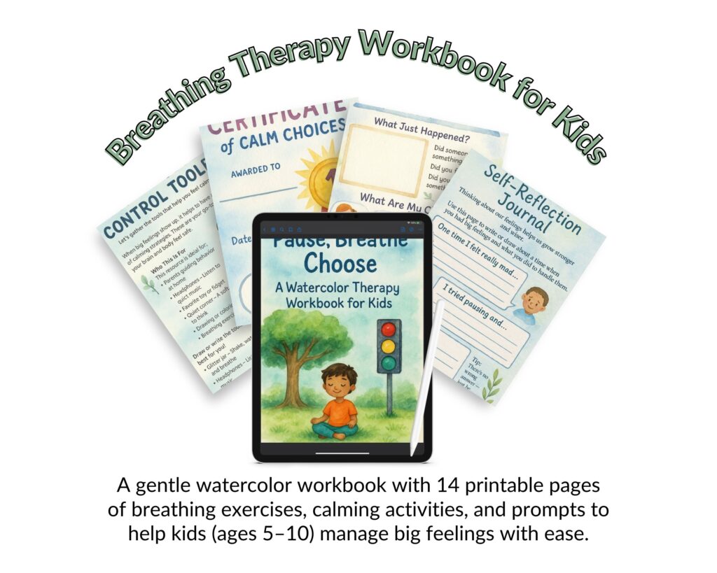 Breathing Therapy Workbook for Kids