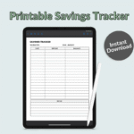 Printable Savings Tracker
