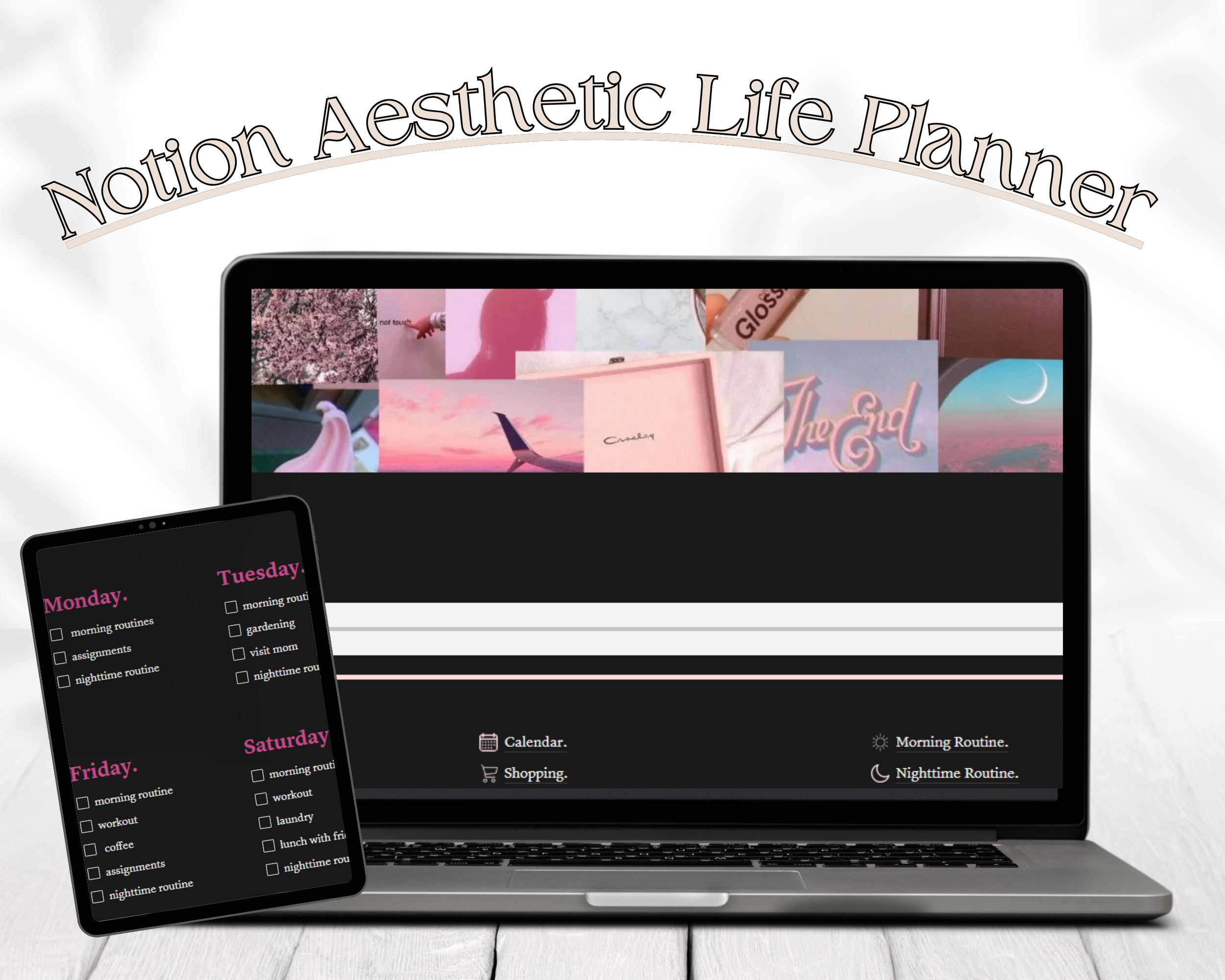 Notion Aesthetic Life Planner