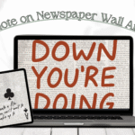 Quote on Newspaper Wall Art